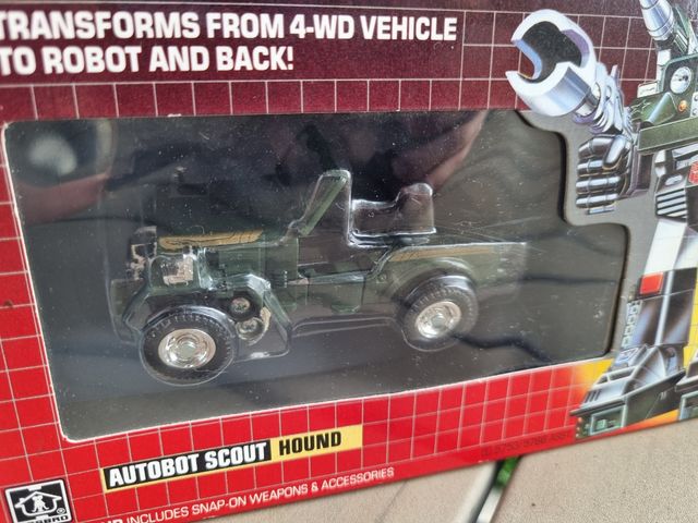 Transformers Hound G1 vintage MISB France