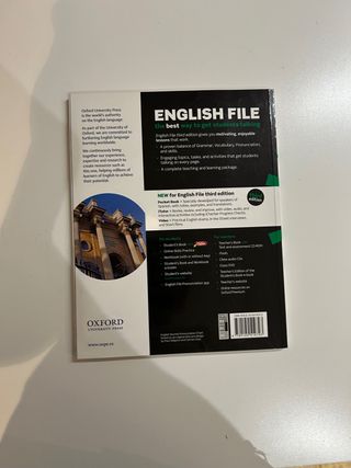 Libro de texto y workbook nivel intermedio