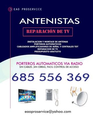 ANTENISTAS .REPARACIÓN TV