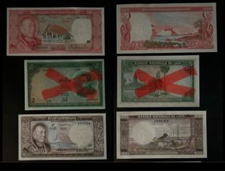 BILLETES DE LAOS - 3 S/C