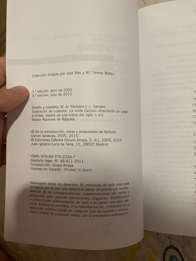 Odisea (edición escolar)