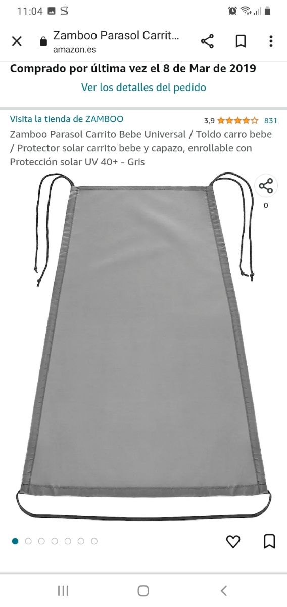 TOLDO PARACARRITO DE BEBÉ