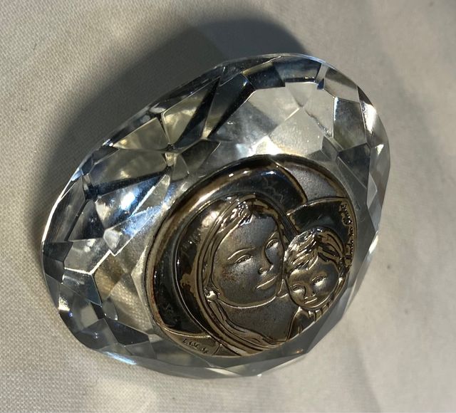 Immagine Sacra in cristallo