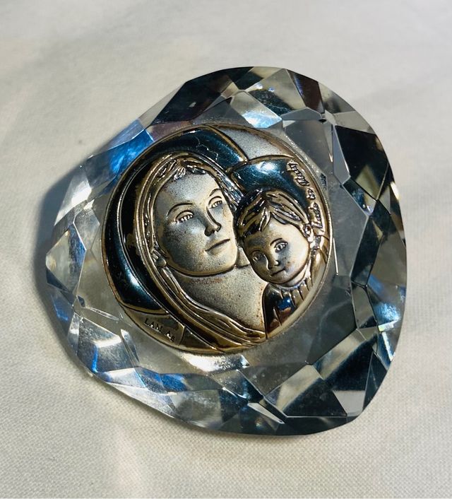 Immagine Sacra in cristallo