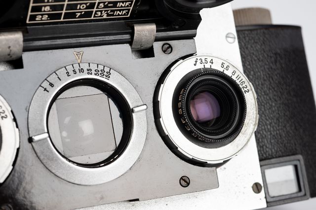 Cámara estéreo White Stereo-Realist 35mm de 1947