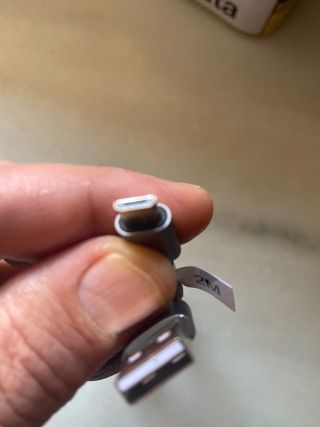 Cable cargador de móvil tipo B ,2 metros reforzado