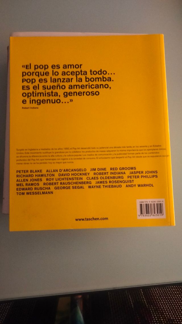 Libros pop art , zona VIP y otros