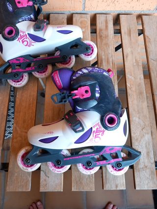 Patines en línea iniciación.