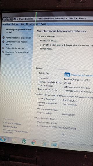 Ordenador portátil Acer 