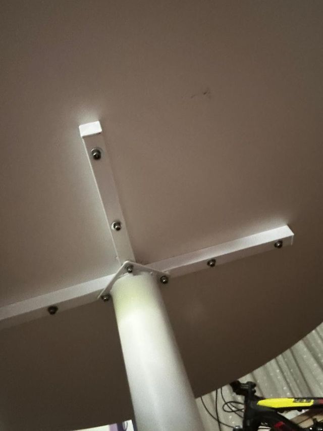 mesa redonda pie central alta calidad 110 cm