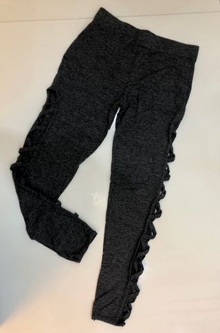 Leggins sportivo yoga grigio