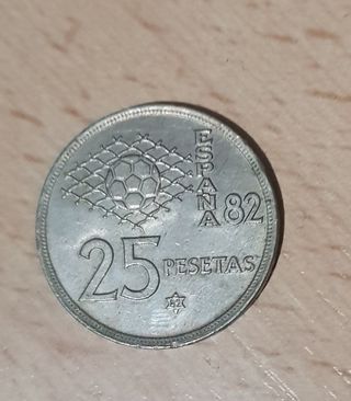 Moneda 25 pesetas.