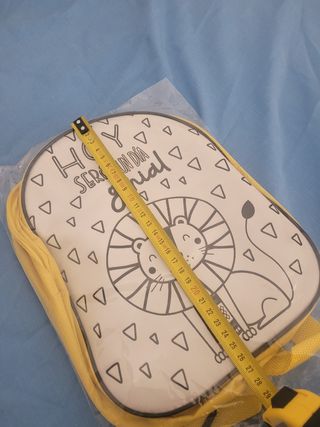 mochila infantil para colorear