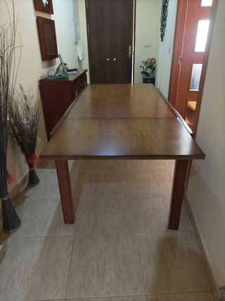 mesa madera castaño