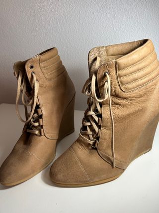 Botines de cuña Zara