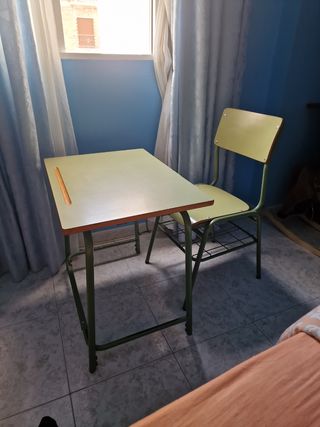 escritorio pupitre de colegio mesa y silla escuela