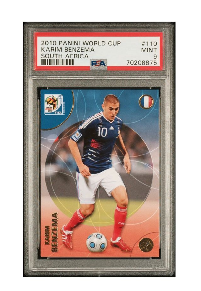 PSA 9 Benzema Panini Mundial Sudáfrica 2010