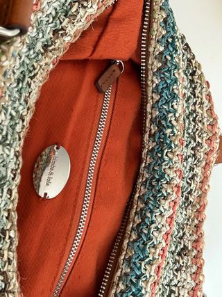 Bolso de cuero multicolor Bimba y Lola