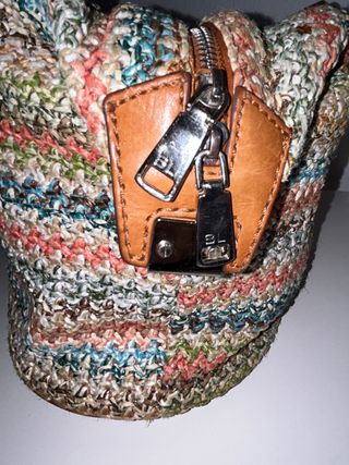 Bolso de cuero multicolor Bimba y Lola