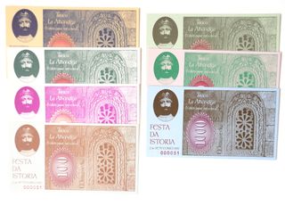 LOTE 7 BILLETES FESTA ISTORIA RIBADAVIA 1995