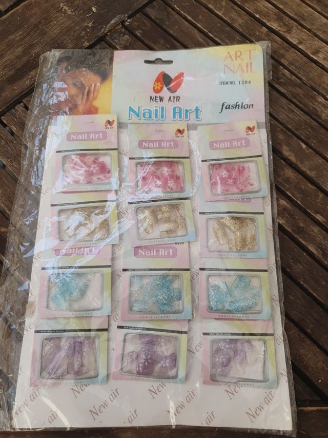 Uñas postizas fantasía pack completo