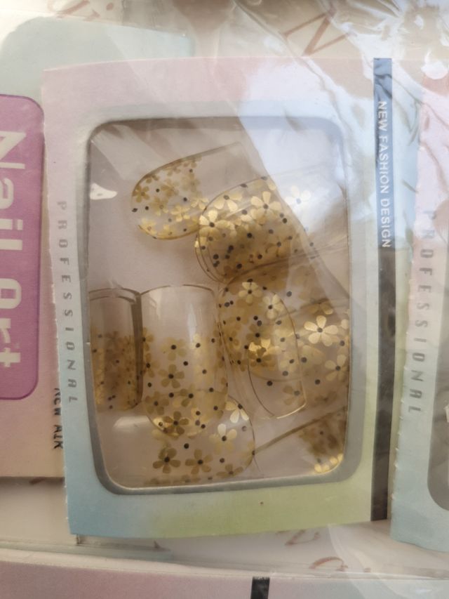 Uñas postizas fantasía pack completo