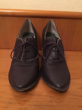 CAMPER - zapatos cordones tacón 40