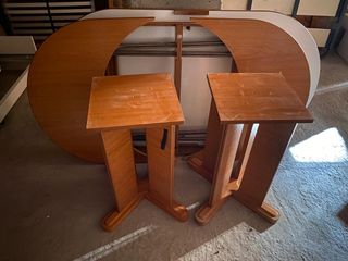 (2) Comoda de madera con cajones