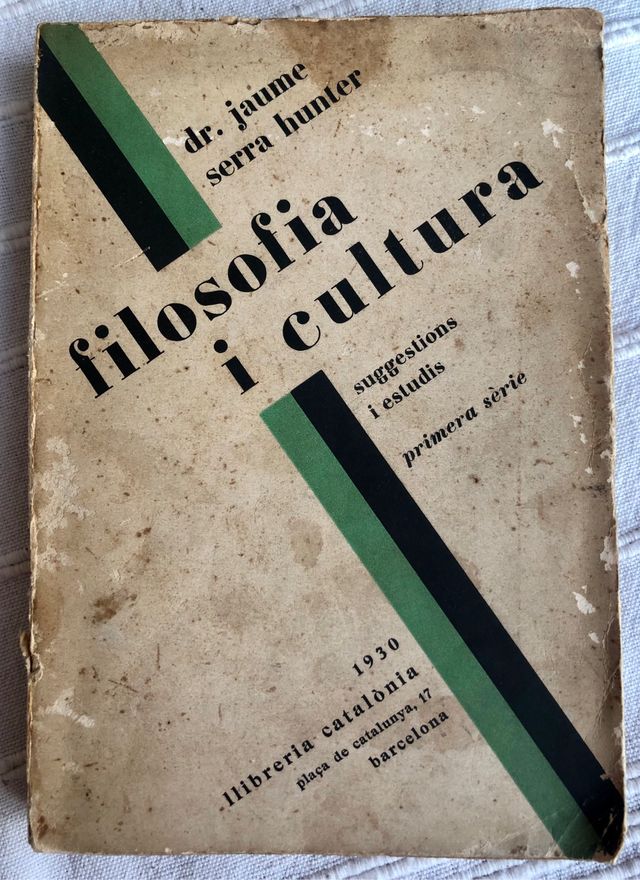 Filosofía i cultura Dr. Jaume Serra Hunter