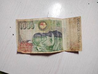 billete de 1000 pesetas