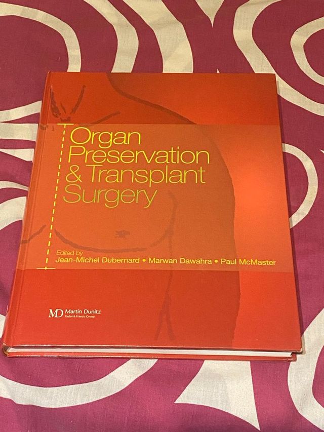 Libro de medicina Organ Preservation transplant