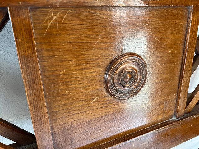 2 CABECEROS ESTILO INGLÉS MADERA NOGAL