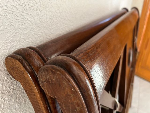 2 CABECEROS ESTILO INGLÉS MADERA NOGAL