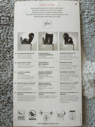 Silla coche Cybex Sirona Plus Platinum