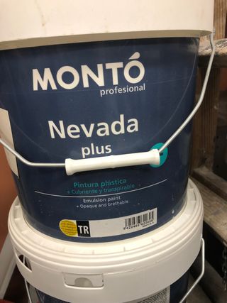Bote 12 L Pintura Montó Nevada Plus Negro RAl 9004