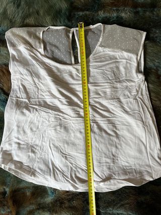 Camiseta Tull Algodón - Zara - S