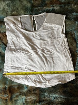 Camiseta Tull Algodón - Zara - S