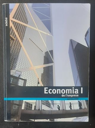 LLIBRE/LIBRO 1° BACHILLERATO/BATXILLERAT. ECONOMIA