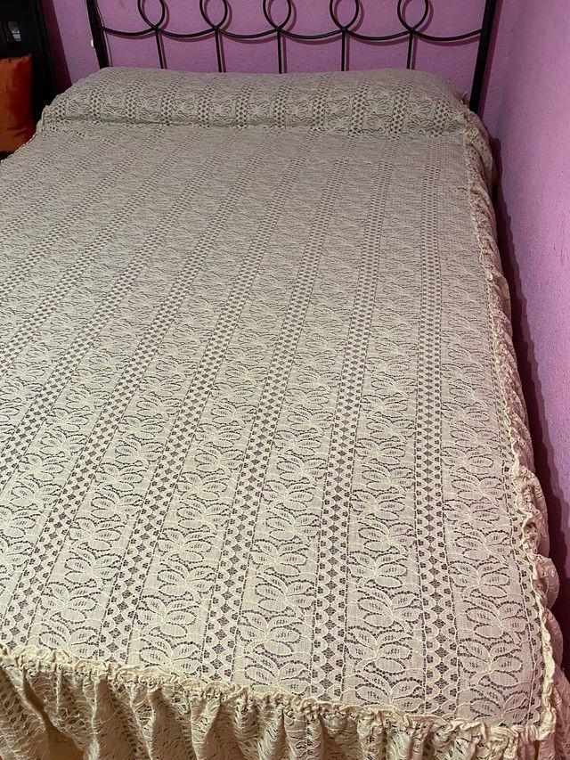 Colcha de cama de encaje