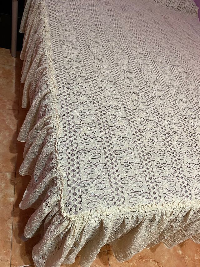 Colcha de cama de encaje