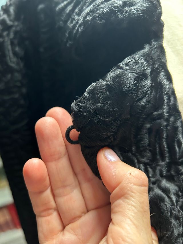 Abrigo de astracan. Pieza de colección.