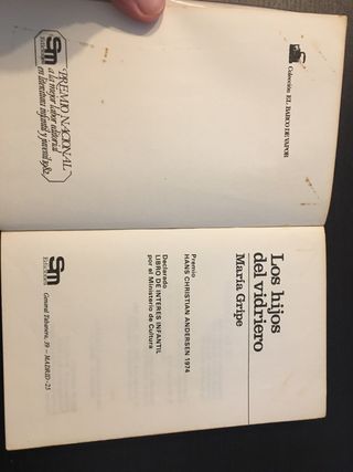 LOS HIJOS DEL VIDRIERO. María Gripe.