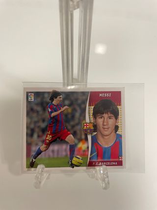 Cromo de Messi Liga Este año 2006-07.