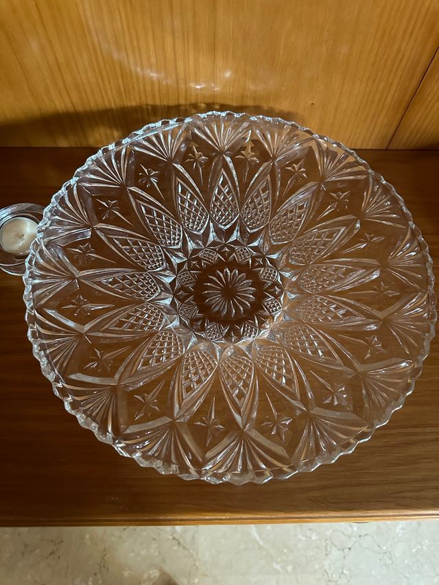 fuente cristal tallada