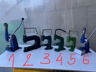 Remachadoras y prensa manual