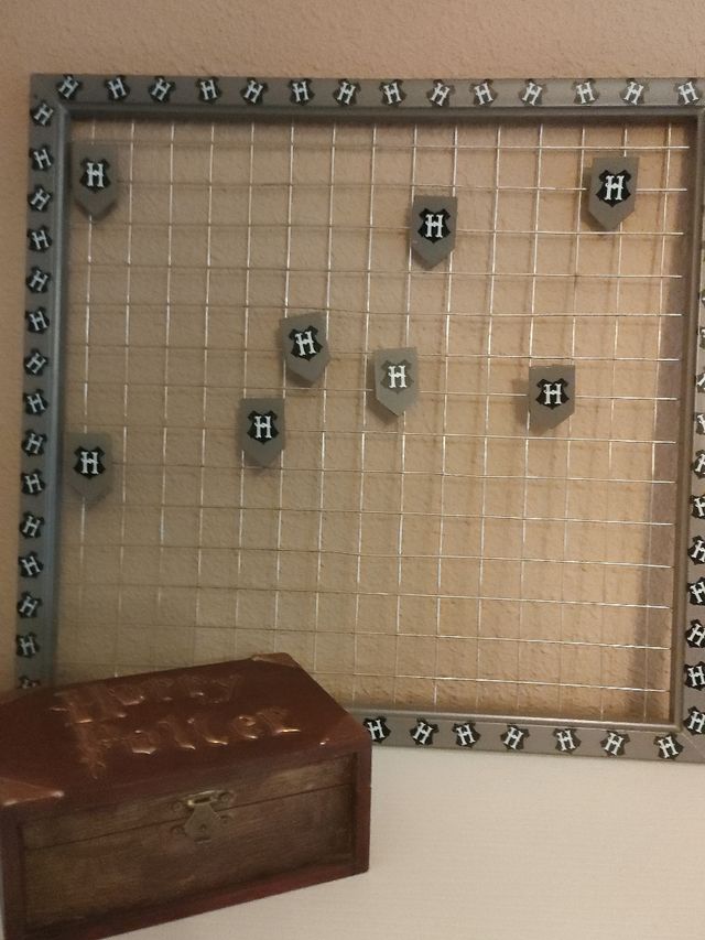 Caja y cuelga fotos Harry Potter