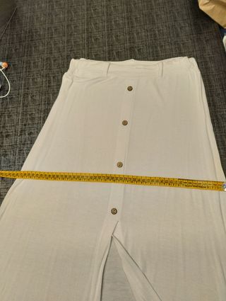 Falda blanca .Algodón.T.38