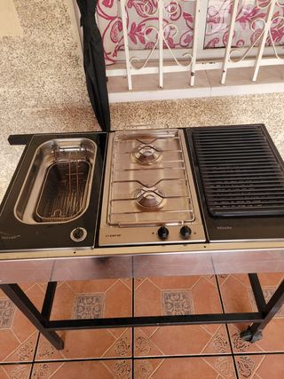 cocina + freidora + parrilla 
