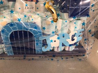 Tarta pañales Castillo