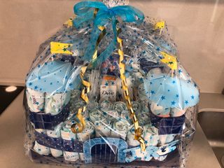 Tarta pañales Castillo